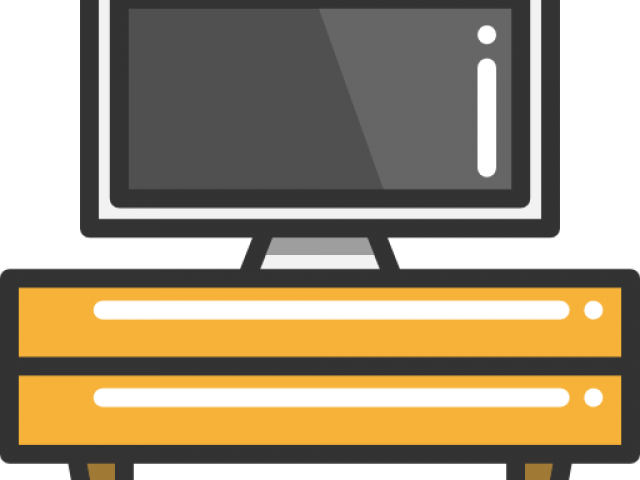 Television Clipart Cabinet - Png Download (640x480), Png Download