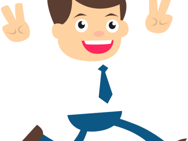 Businessman Clipart Happy - Png Download (640x480), Png Download