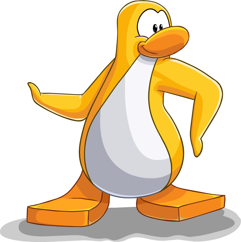 Pinguins Amarelos Sem Itens Clipart (795x798), Png Download