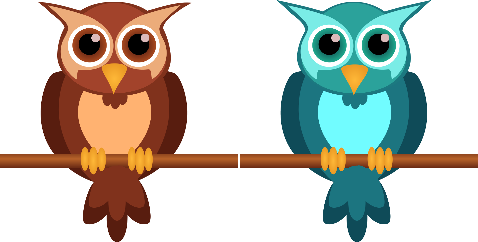 Owl Cute Nocturnal Clipart (1280x648), Png Download