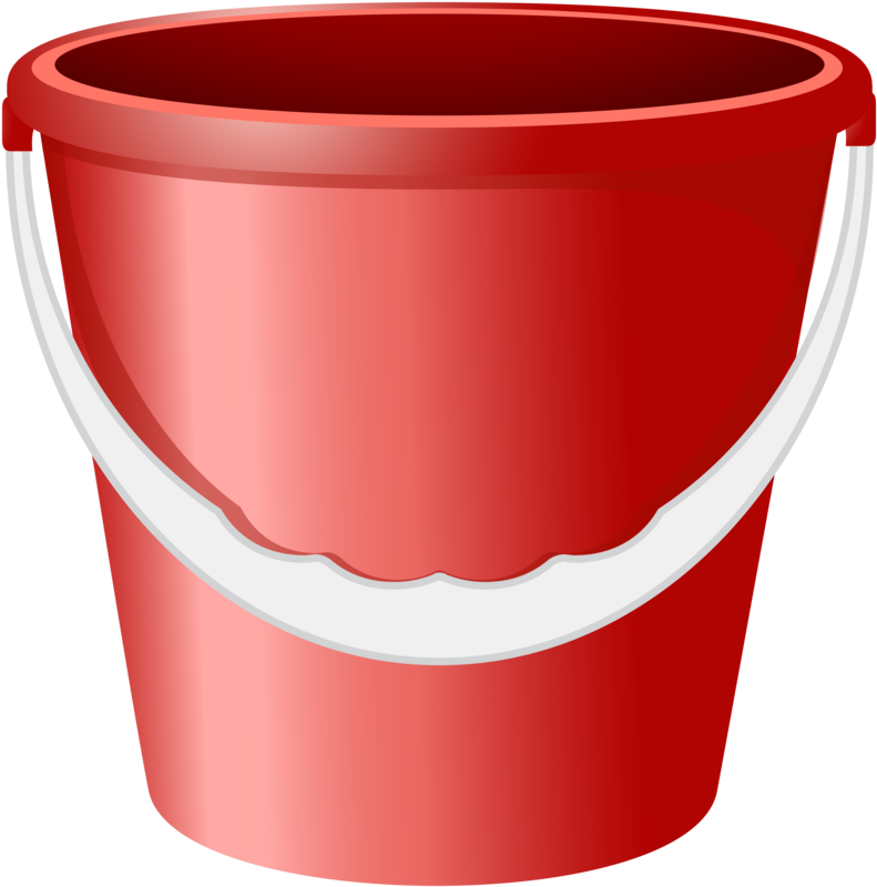 Red Bucket Image Clipart (800x809), Png Download