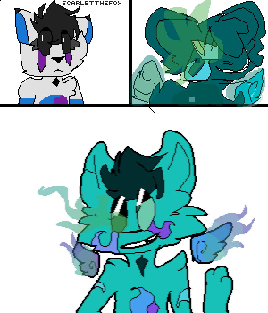 Fusion With Frostbite And @little-blizzard Clipart (900x1050), Png Download