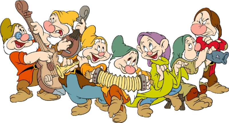 Snow White And The Seven Dwarfs Png Free Download Clipart (800x429), Png Download