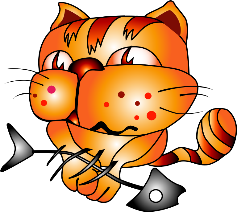 Garfield Clipart Orange Cat - Png Download (899x740), Png Download