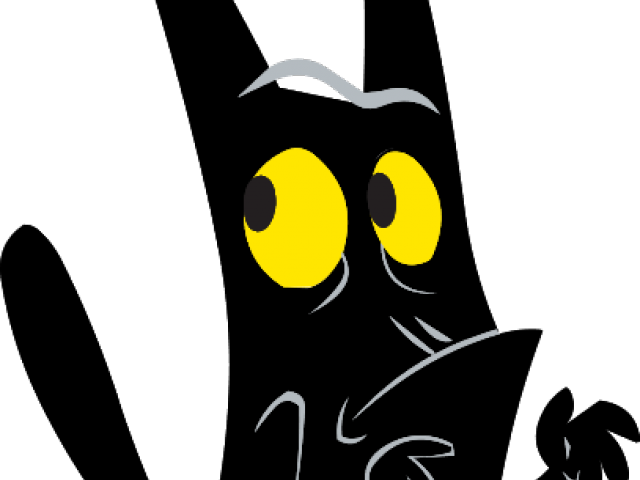 Black Cat Clipart Cat Scratch - Png Download (640x480), Png Download