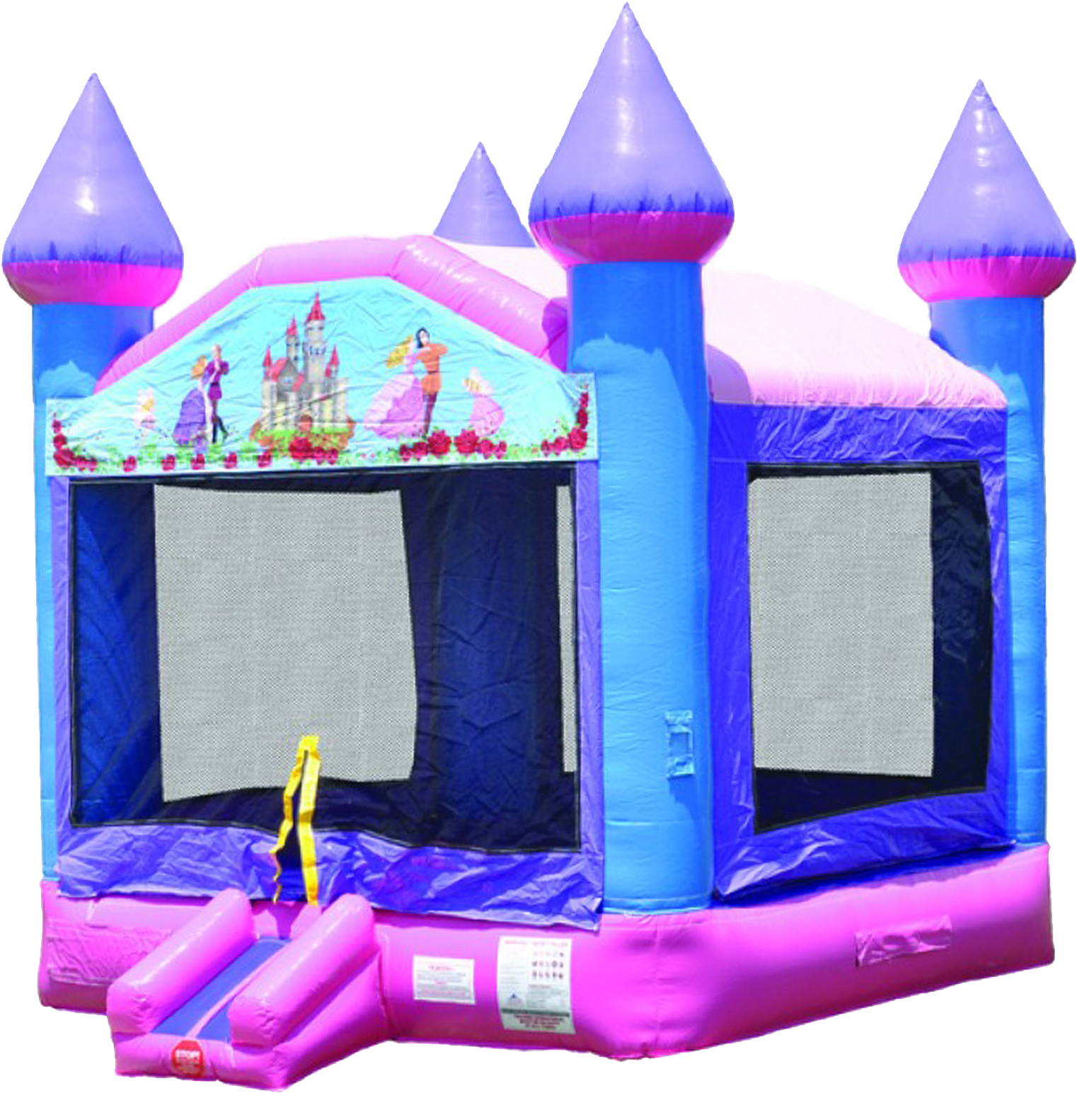 Pink N Purple Bounce House Clipart (2700x1800), Png Download