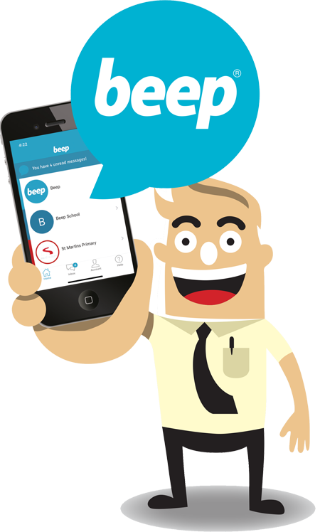 Beep's Mobile App Delivers Multiple Channelled Communications Clipart (450x748), Png Download