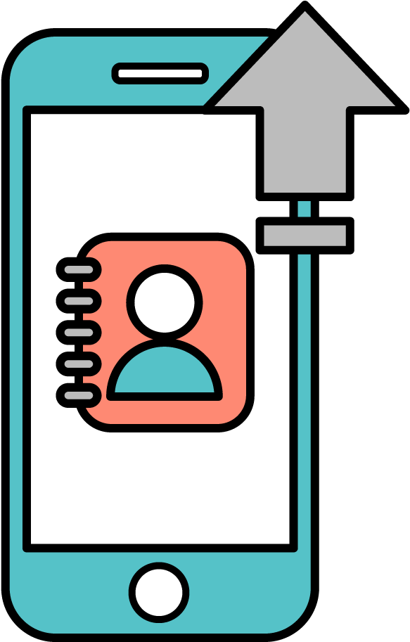 Contact Upload Clipart (1024x1024), Png Download