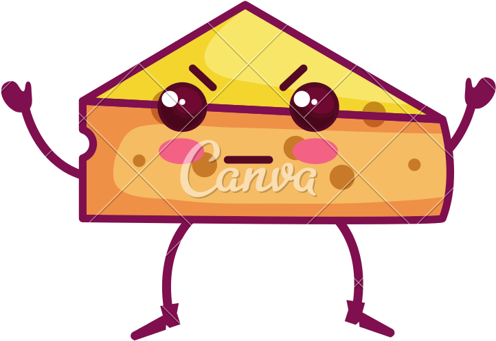 Slice Kawaii Character Icons By Canva Clipart (800x800), Png Download