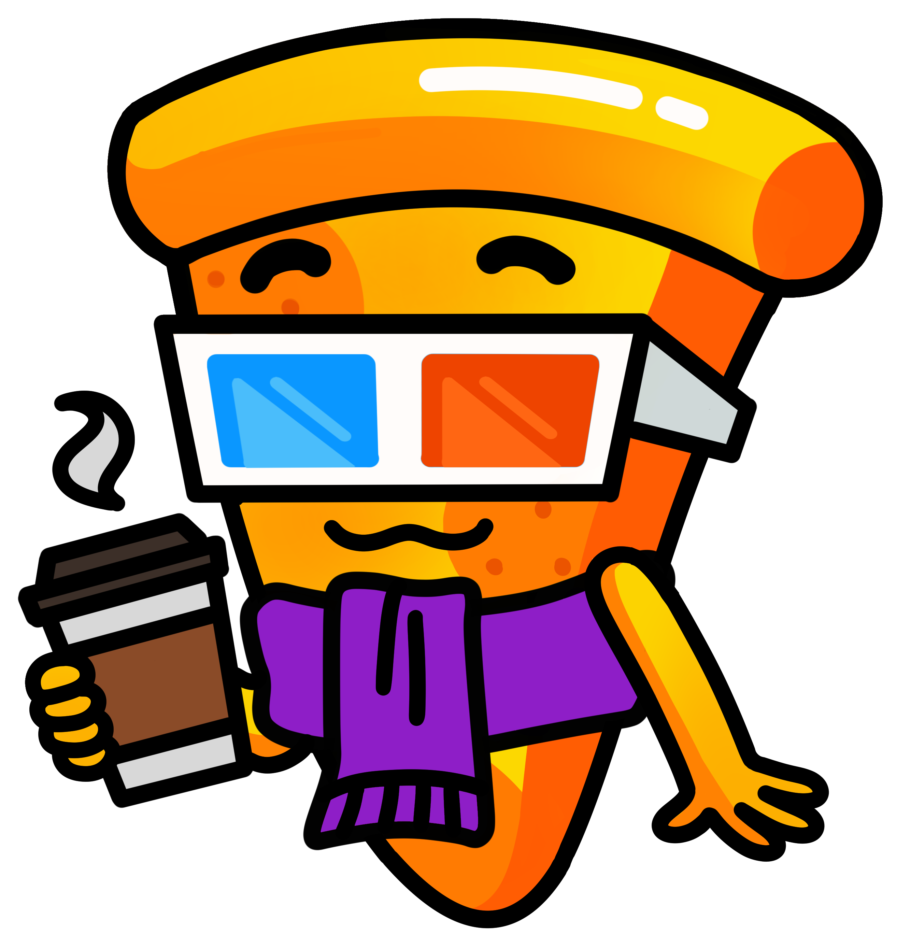 09 Jansold Outfebruary Pizza And A Movie Night Clipart (1024x1024), Png Download