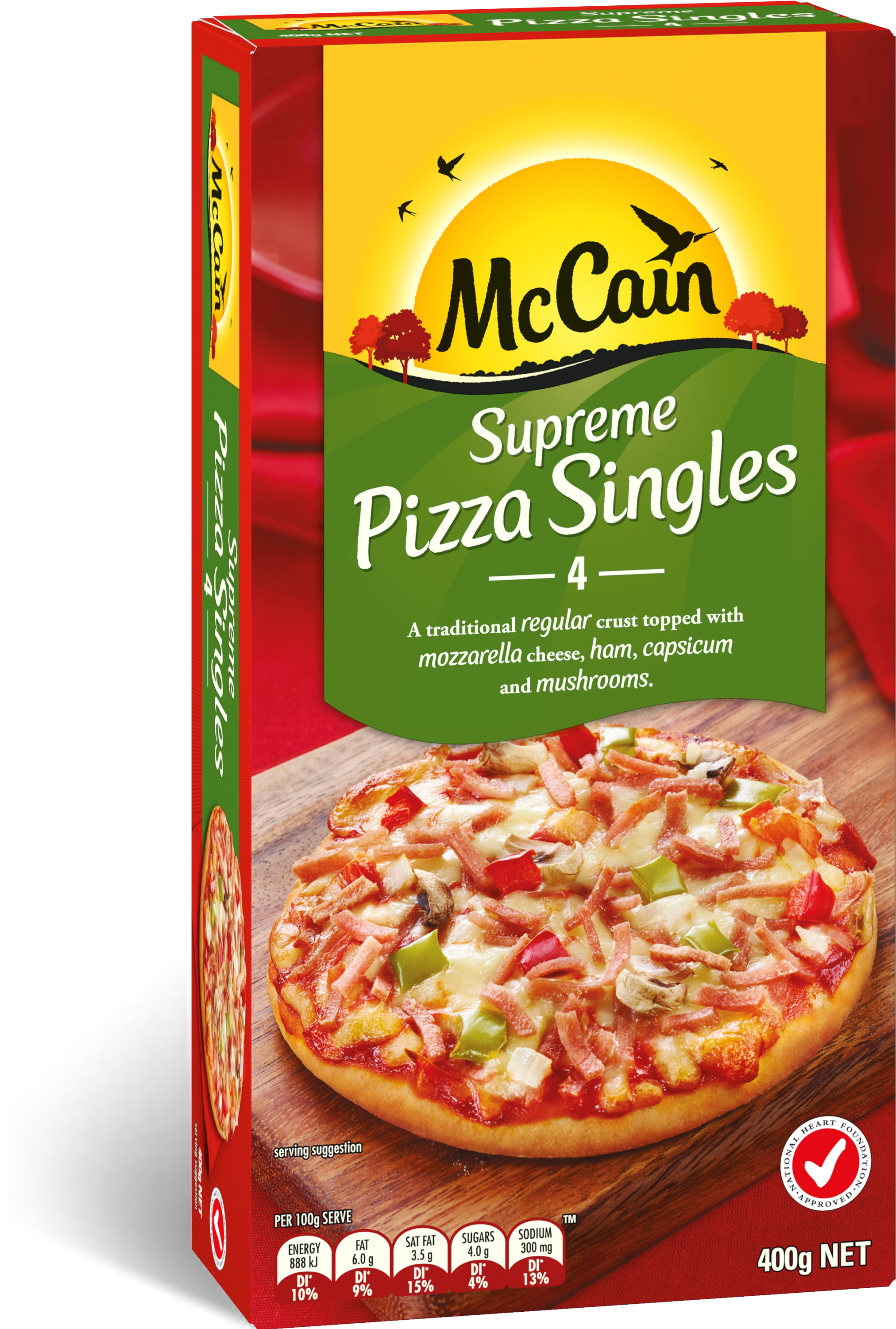 Supreme Pizza Singles G Clipart (3000x3000), Png Download