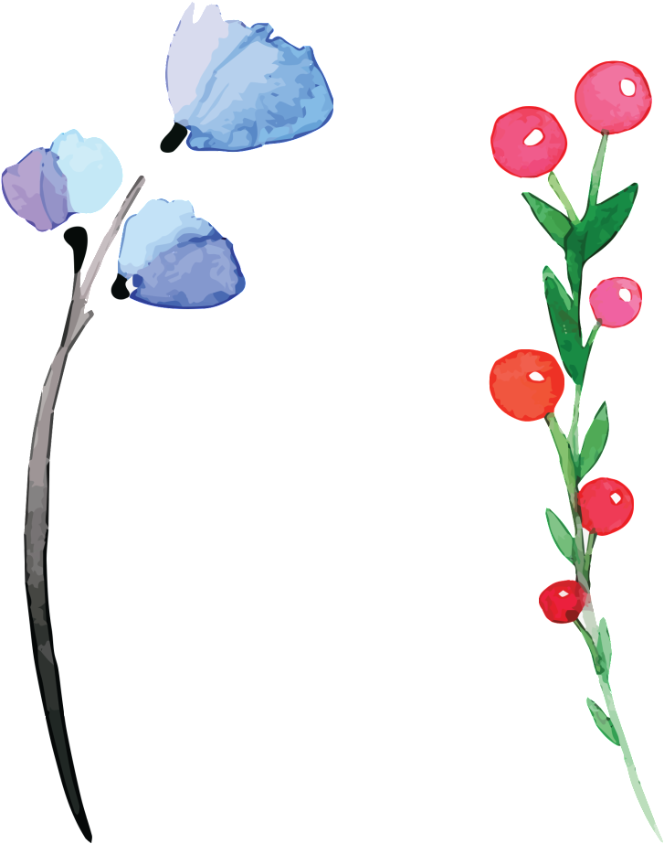 Beautiful Blue Flowers Hd Png Fruit Clipart (1024x1024), Png Download