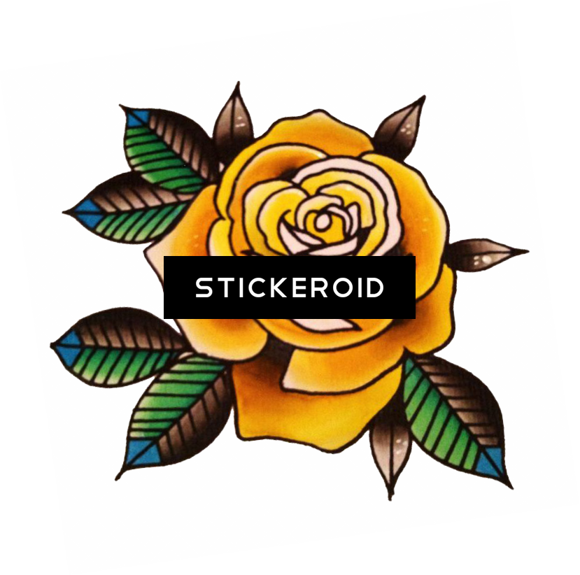 Flower Tattoo Clipart (829x822), Png Download