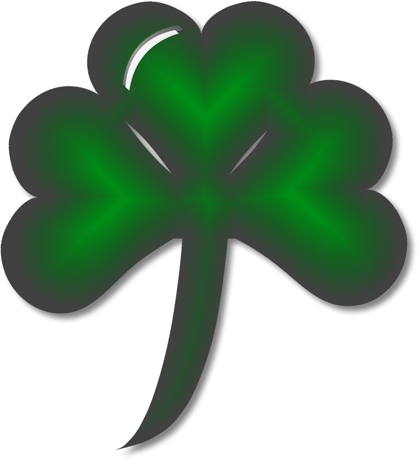 4 Leaf Clover Png Clipart (1384x1523), Png Download