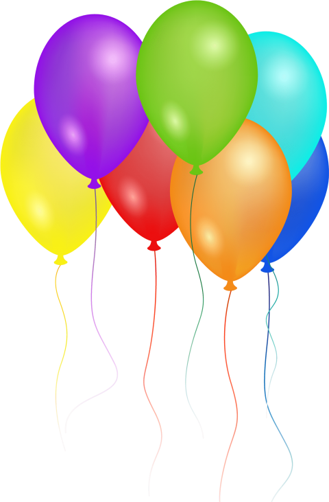 Free Png Download Happy Birthday Balloons Png Images Clipart (480x731), Png Download