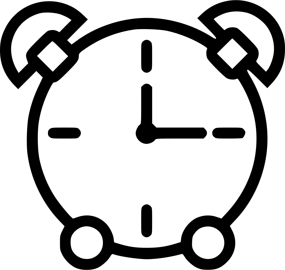 Alarm Bell Clock Ring Timer Stop Watch Clock Clipart (980x928), Png Download