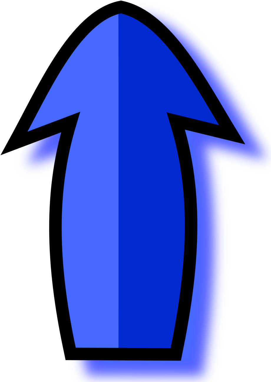 Illustration Of A Blue Arrow Clipart (958x1313), Png Download