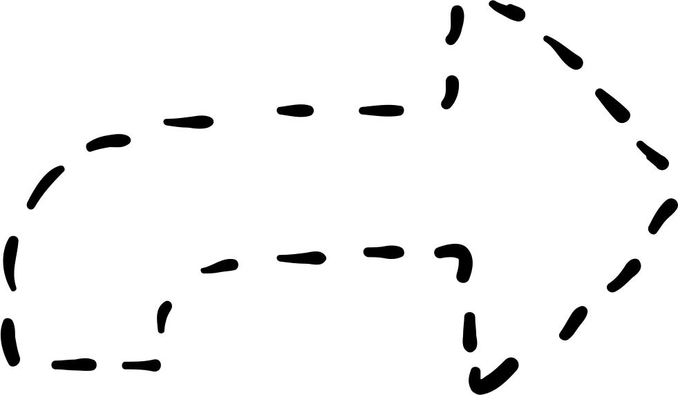 Turn Right Arrow With Broken Line Comments Clipart (981x572), Png Download