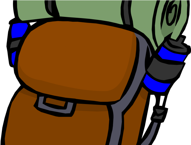 Backpack Clipart Brown Backpack - Png Download (640x480), Png Download