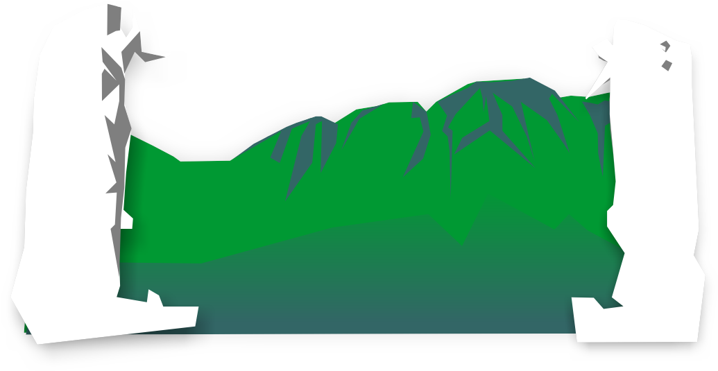 Vector Hills Mountain Terrain Clipart (1035x535), Png Download