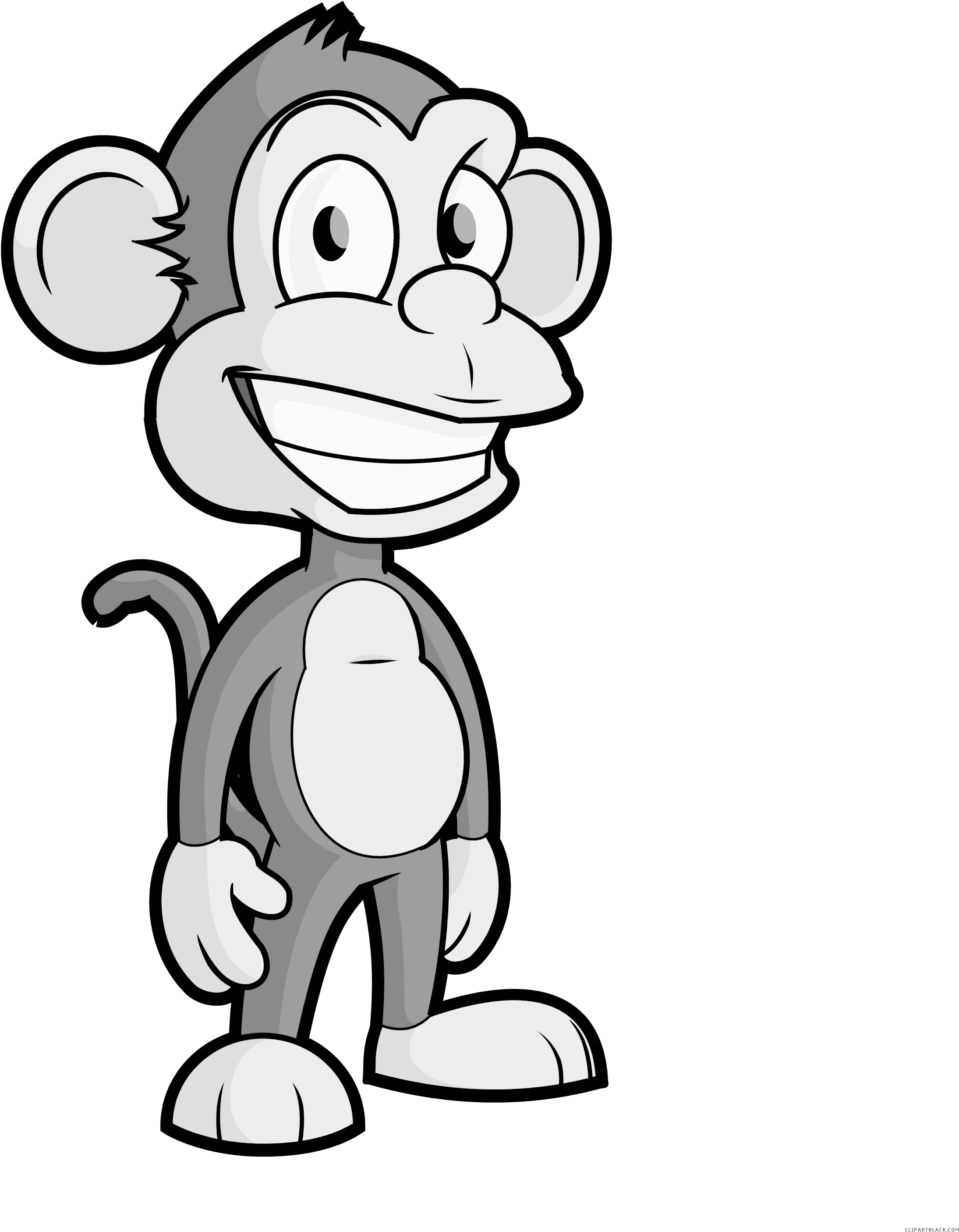 Cartoon Monkey Clipart - Png Download (3000x3000), Png Download