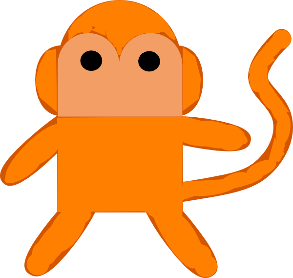 Monkey Svg Clip Arts 600 X 569 Px - Png Download (600x569), Png Download