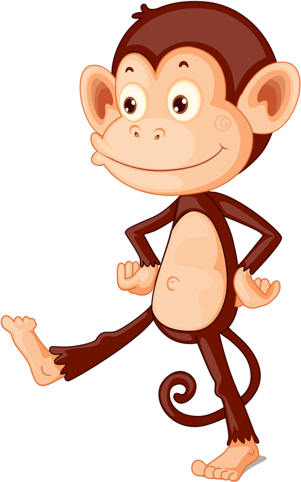 Monkeys ‿t✿p⁀ Clipart (657x1024), Png Download
