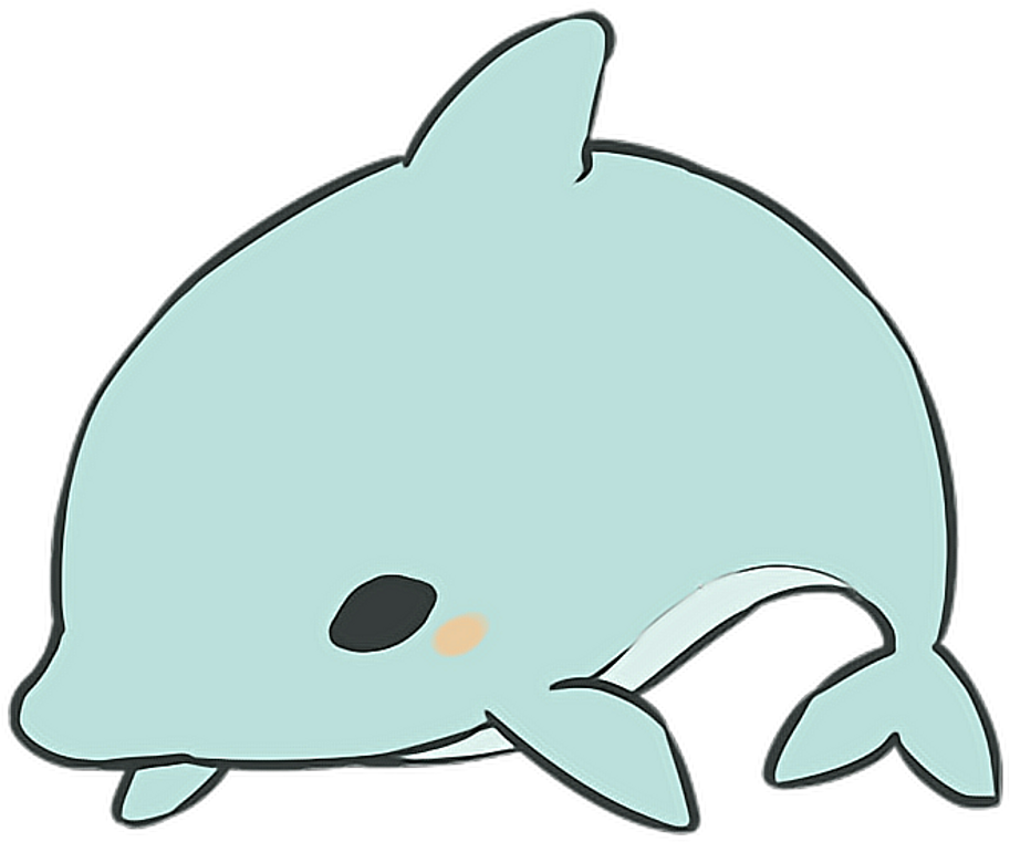 Dolphin Sticker Clipart (1024x886), Png Download