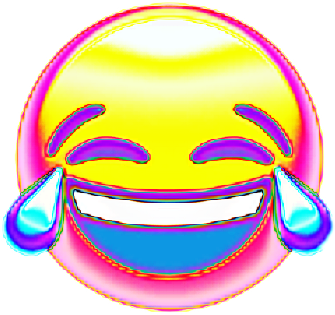 Interesting Art Freetoedit Birthday Emoji Laughing Clipart (1089x1024), Png Download