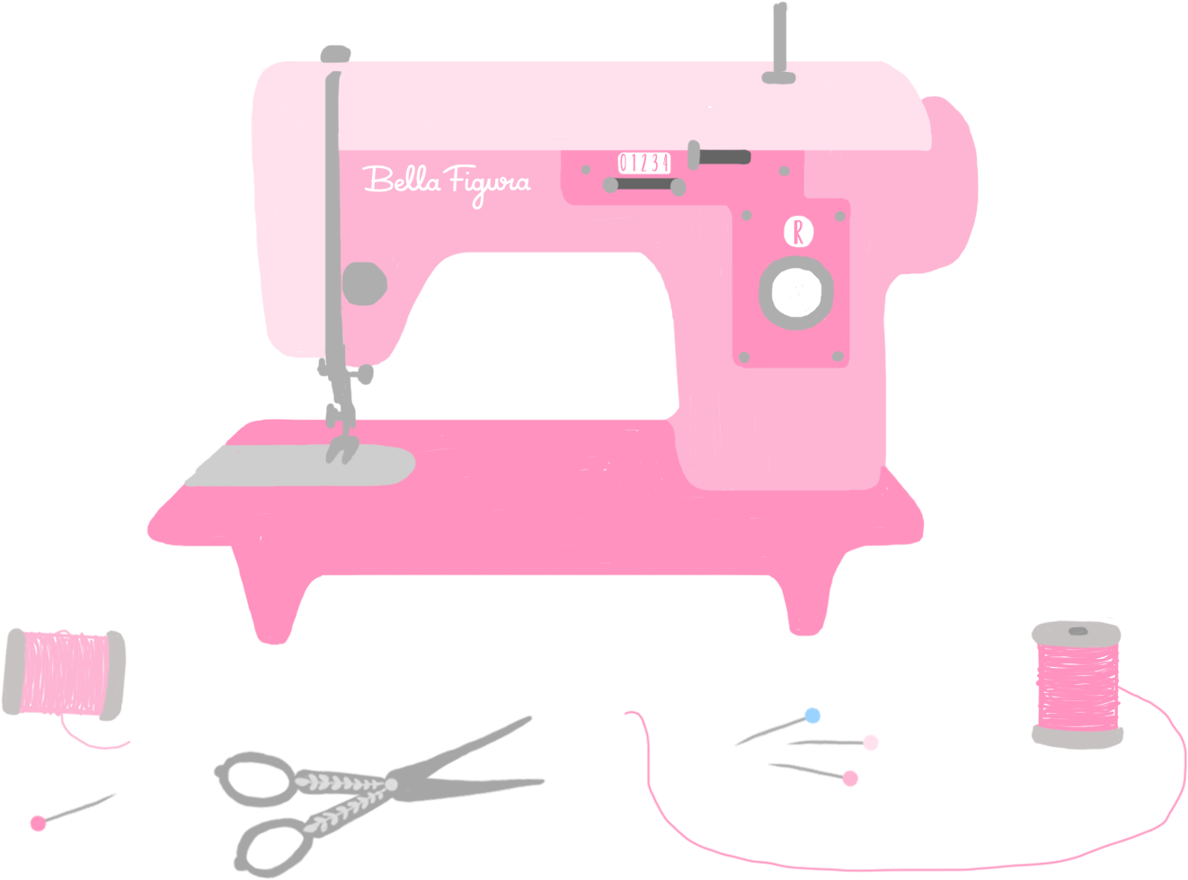 Sewing Machine Clip Art Images - Png Download (1748x1240), Png Download