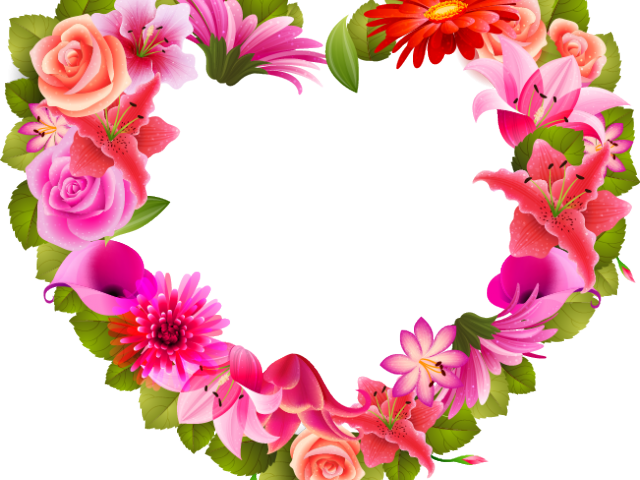 Petal Clipart Heart Shaped Flower - Png Download (640x480), Png Download