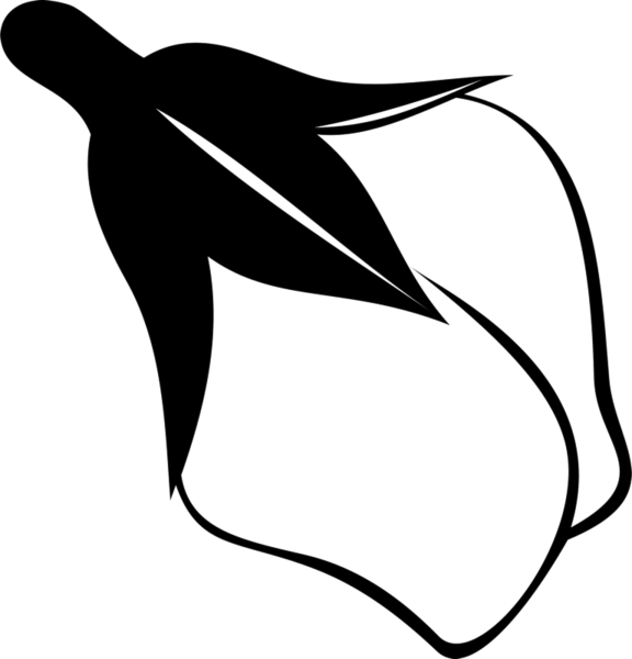 Rubber Stamp Flower Leaf Clipart (576x600), Png Download