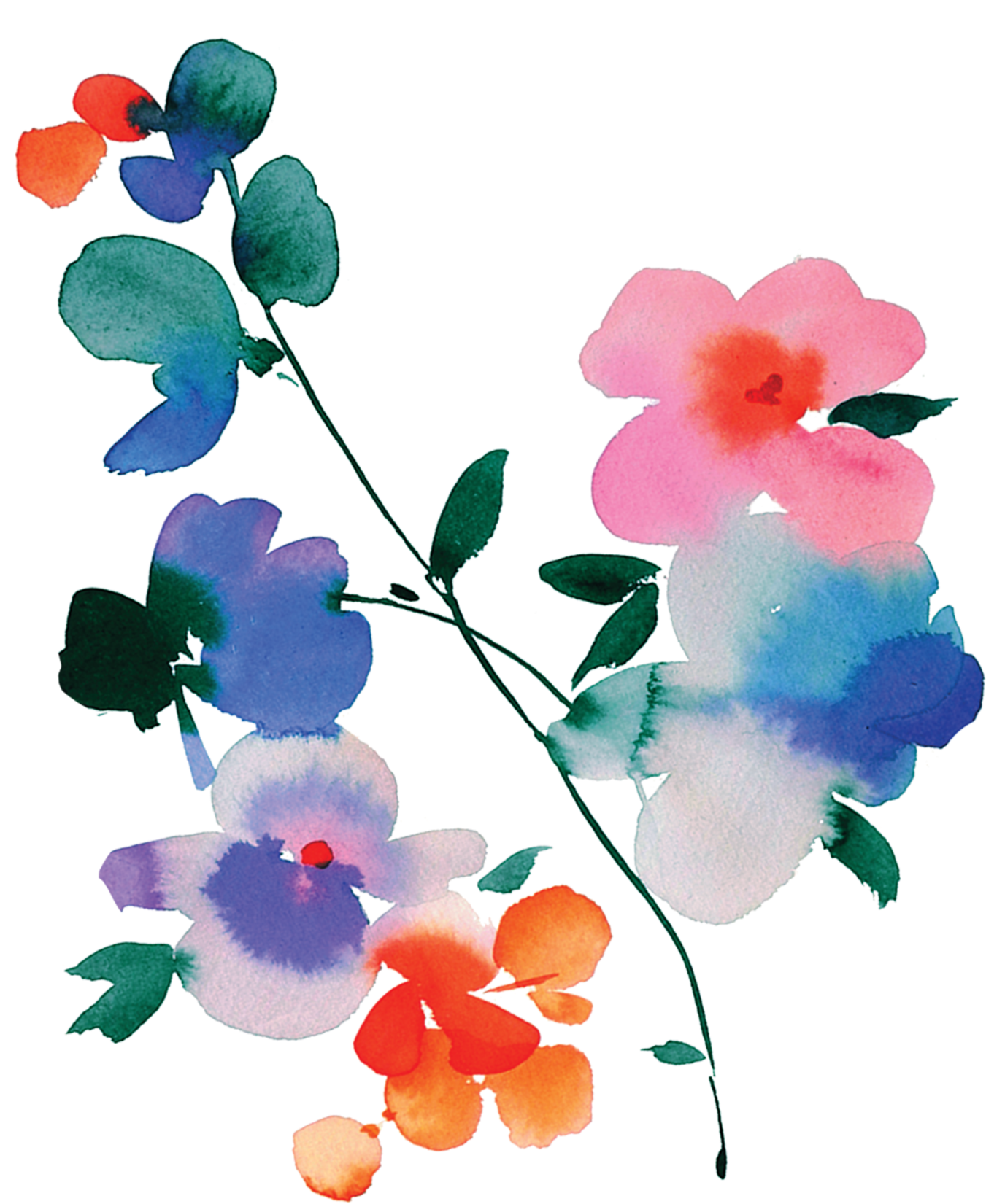 Blue By Helen Dealtry From Tattly Temporary Clipart (2048x2048), Png Download