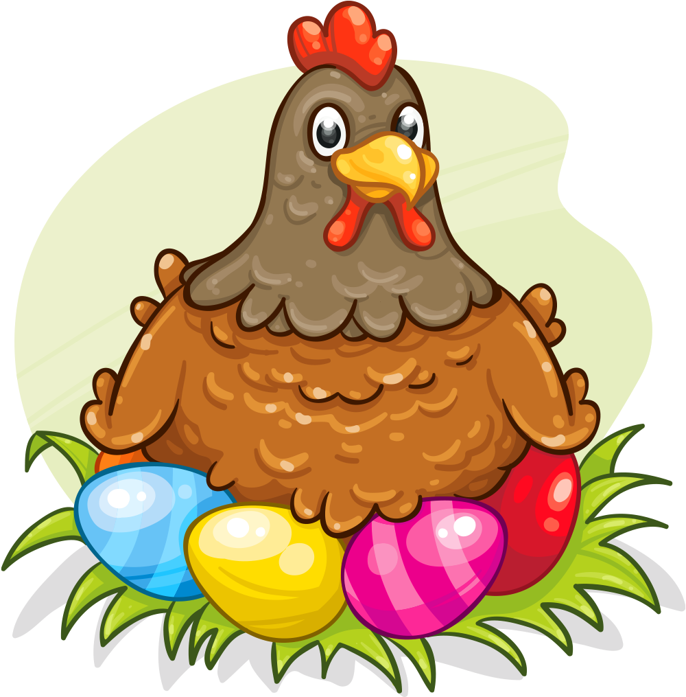 Easter Hen Clipart (1024x1024), Png Download