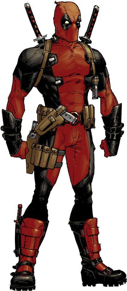 Deadpool Clipart Avengers Marvel - Png Download (450x1000), Png Download
