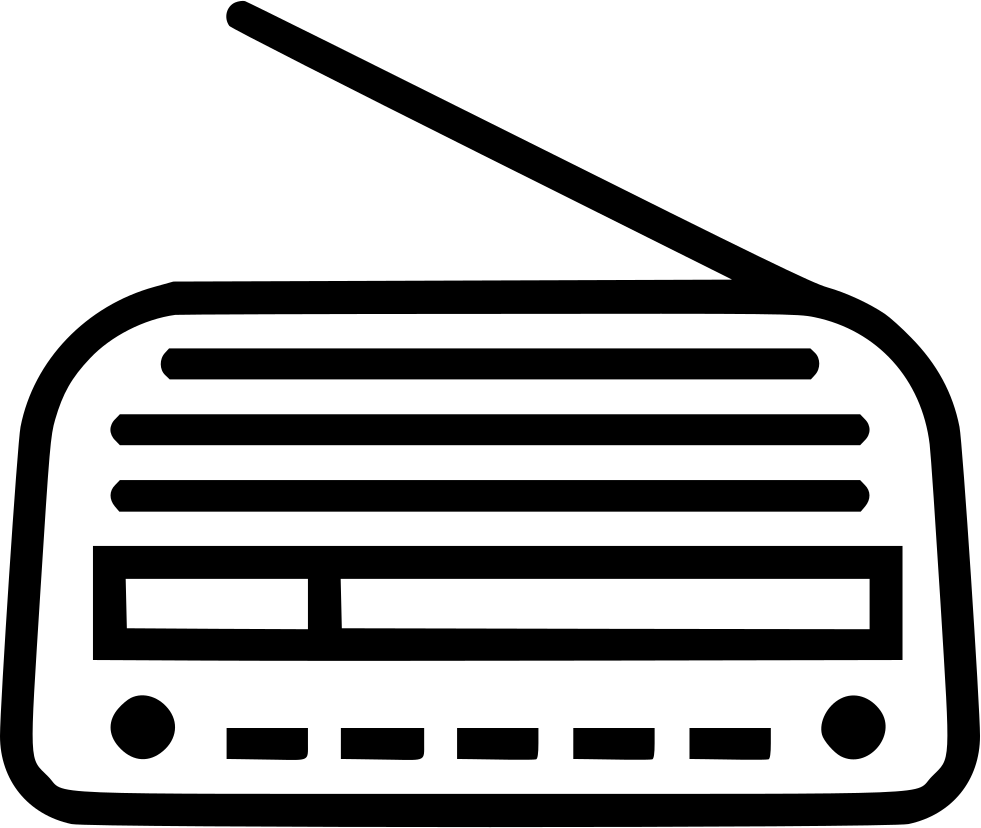 Radio Player Old Vintage Comments Clipart (981x828), Png Download