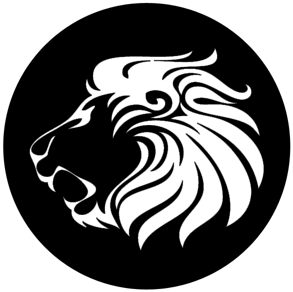 Lion Line Art Logo , Png Download Clipart (592x591), Png Download