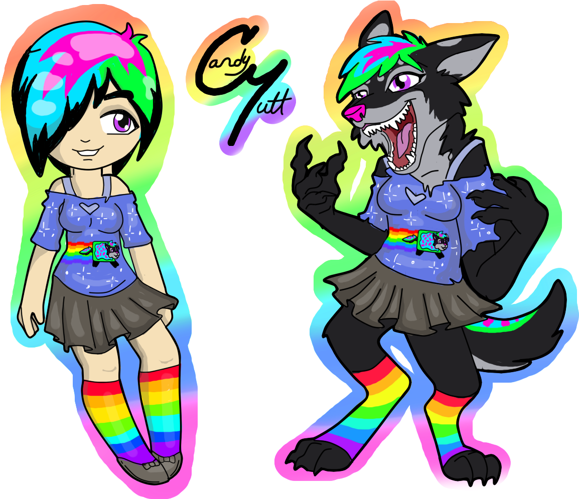 Thecandymutt Human And Werewolf Clipart (1200x1000), Png Download