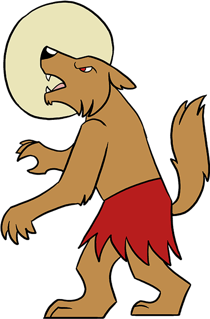 How To Draw Werewolf Clipart (680x678), Png Download