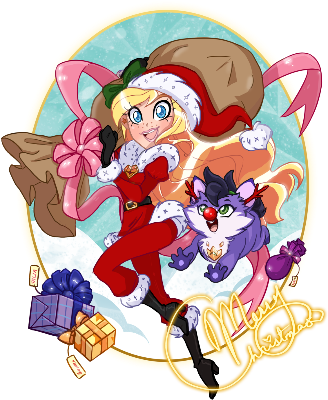 “ Merry Christmas @shaded-spade Tis I, Your Secret Clipart (1280x1554), Png Download