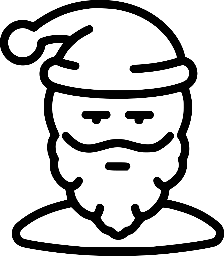 Santa Claus Grandfather Frost Man Guy User Human Avatar Clipart (858x980), Png Download