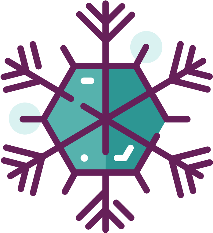 Snowflake With Six Points Clip Art - Png Download (1920x1280), Png Download