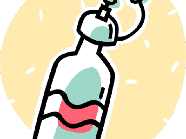 Yellow Clipart Water Bottle - Png Download (640x480), Png Download