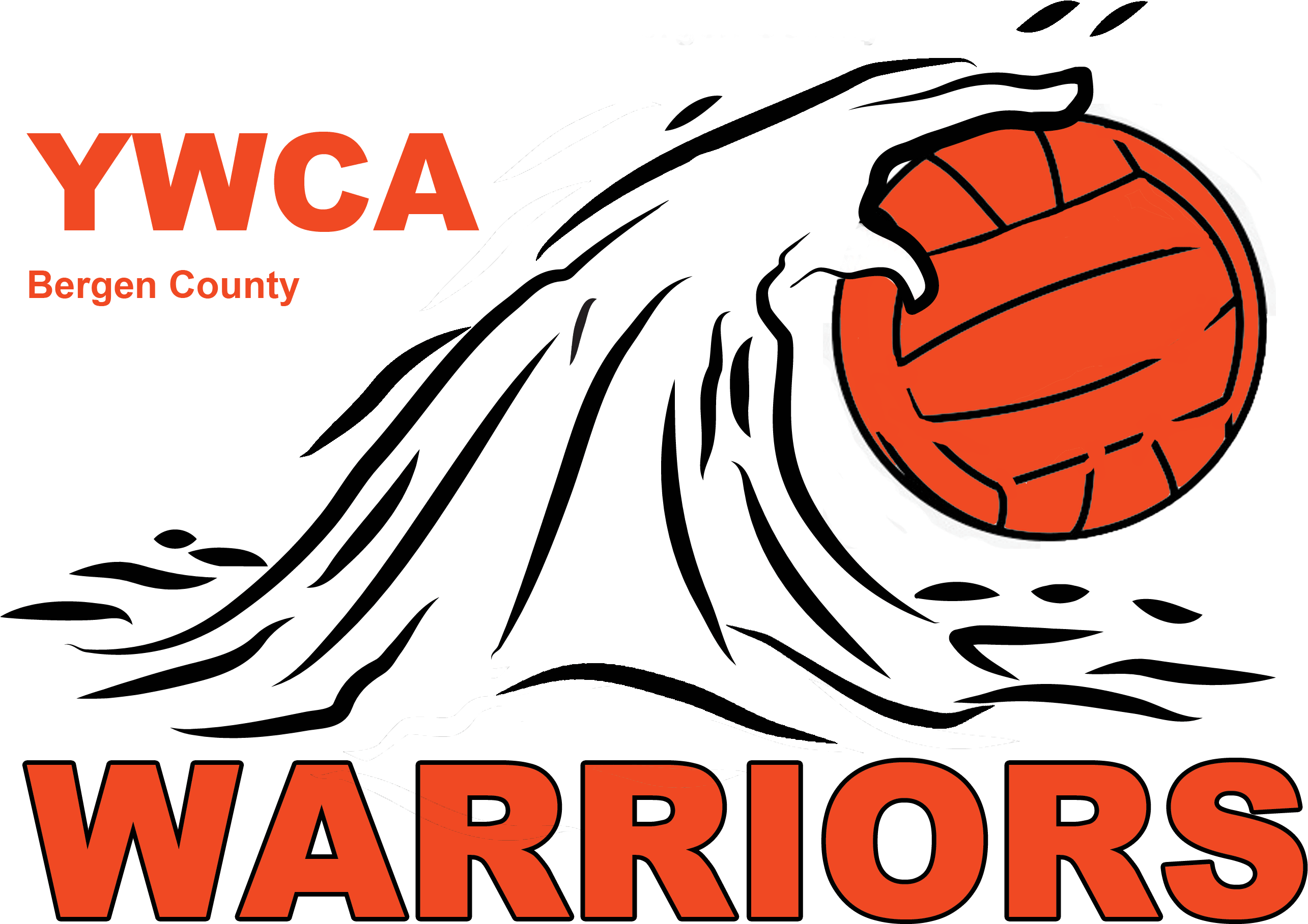 Ywca Warriors Water Polo Clipart (2610x1936), Png Download