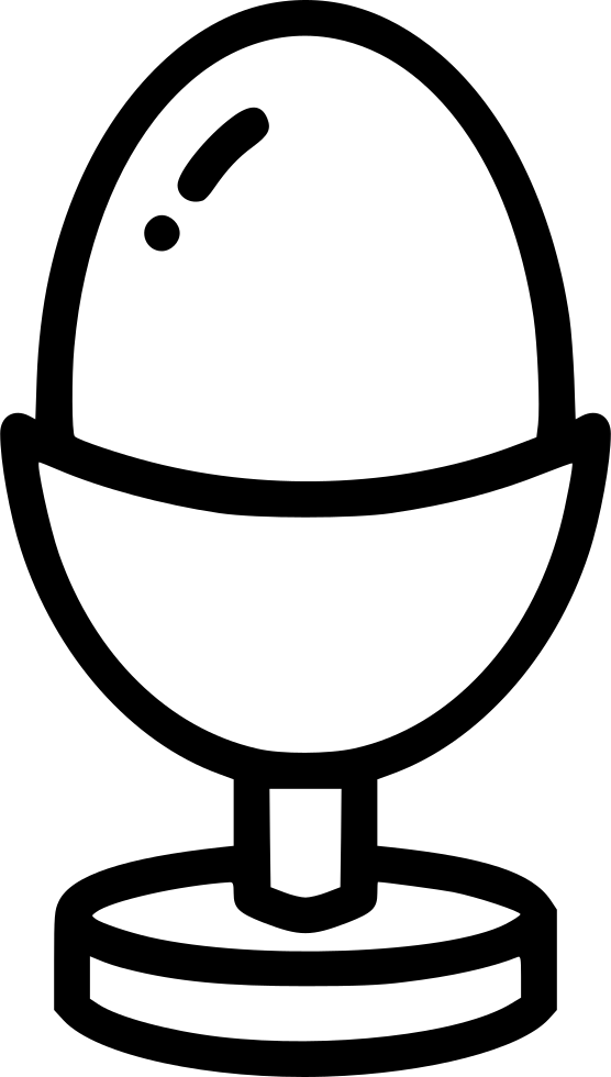 Egg Boiled Food Meal Comments Clipart (556x980), Png Download