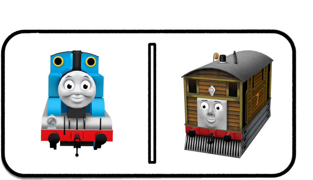 Thomas Train Dominoes Clipart (1056x816), Png Download