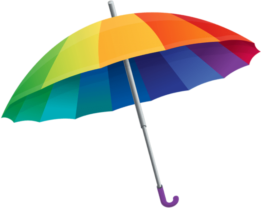 Free Png Download Rainbow Umbrella Clipart Png Photo Transparent Png (850x675), Png Download