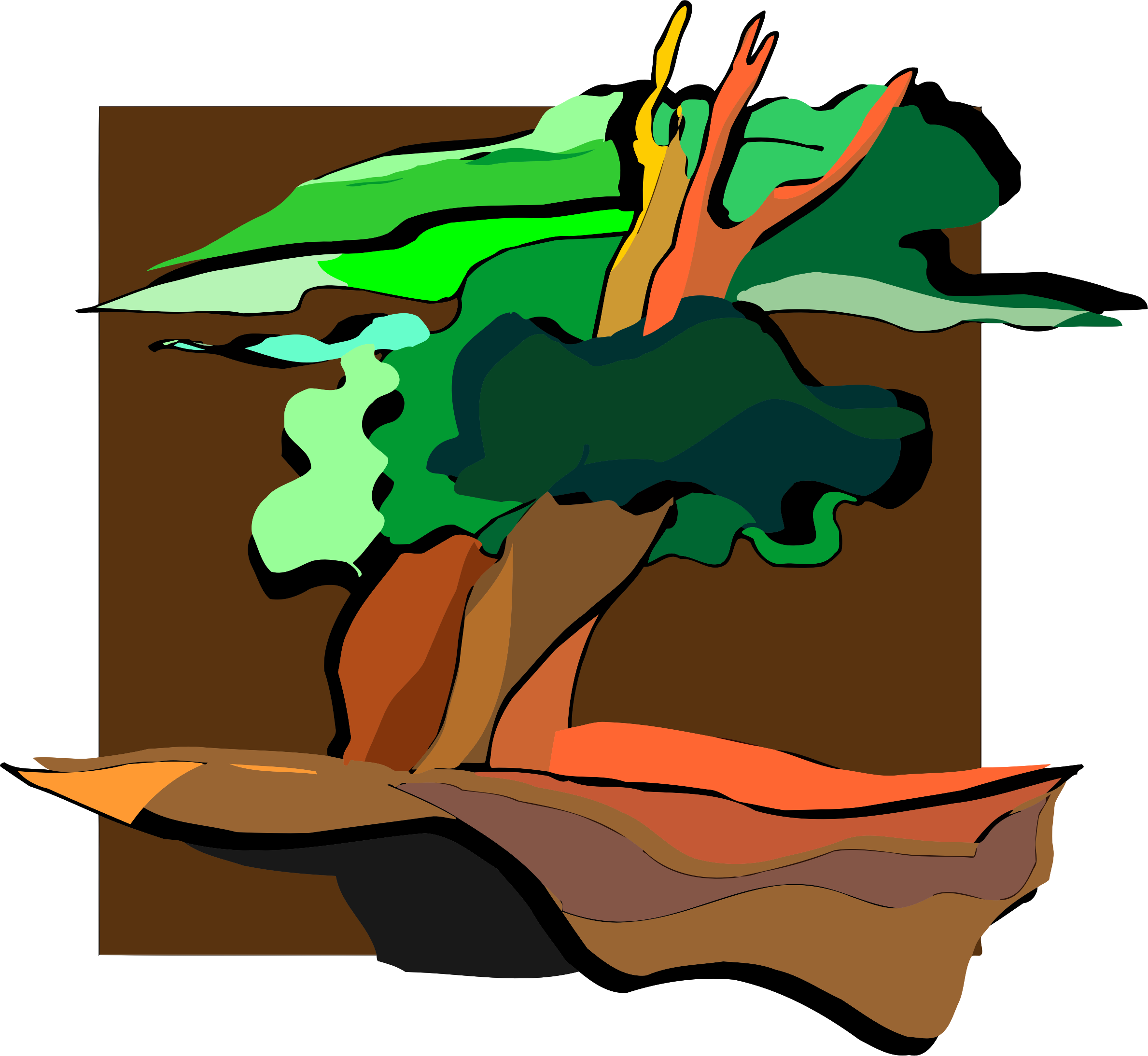 Tree Art Deco Design Computer Icons Payment Clipart (815x750), Png Download