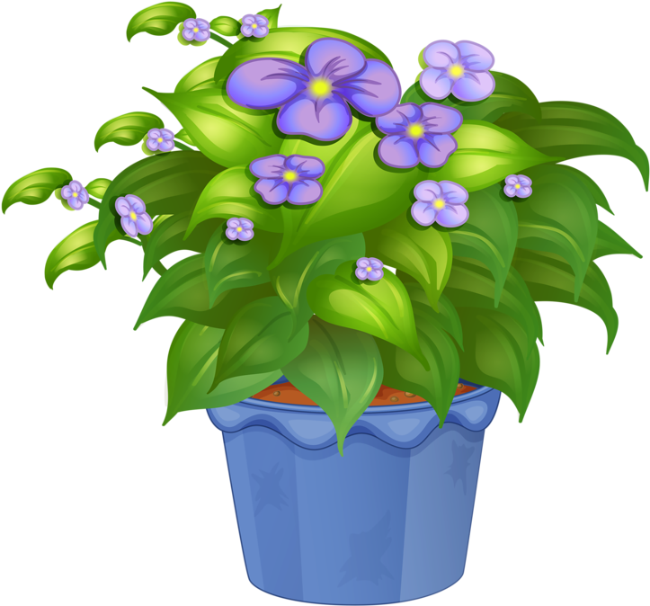 Flower Pot 30 Png Garden สวน Pinterest Flower Clip Transparent Png (723x674), Png Download