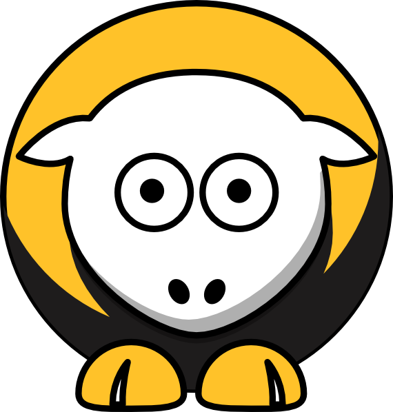 Sheep -towson Tigers Clipart (570x598), Png Download